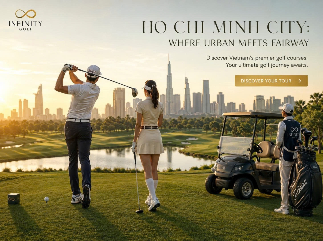 Ho Chi Minh with golf package 3 days 2 nights 2 rounds